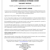 Eastern Caribbean Supreme Court - High Court Judge
